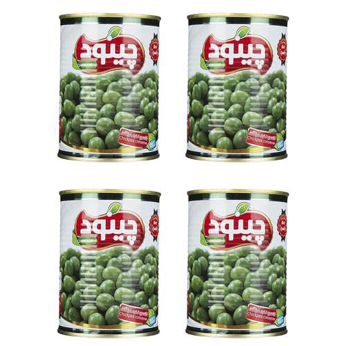 کنسرو نخود فرنگی چینود - 350 گرم بسته 4 عددی