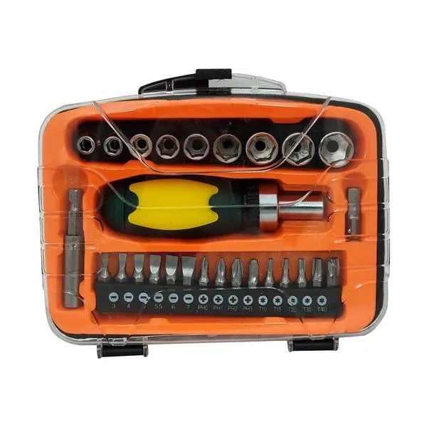 آچار بکس و سری مدل xs008 مجموعه 28 عددی