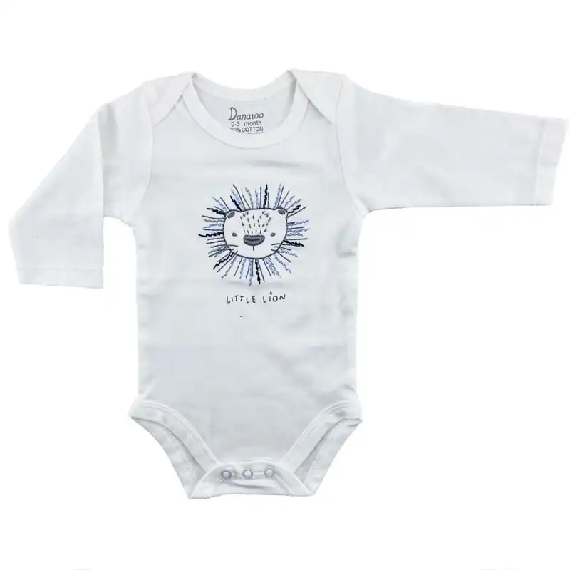 ست 3 تکه لباس نوزادی طرح شیر