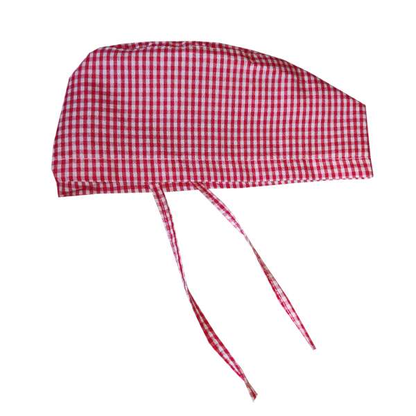 کلاه آشپزی مدل چهار خانه کد 001 کلاه آشپزی مدل چهار خانه کد 001