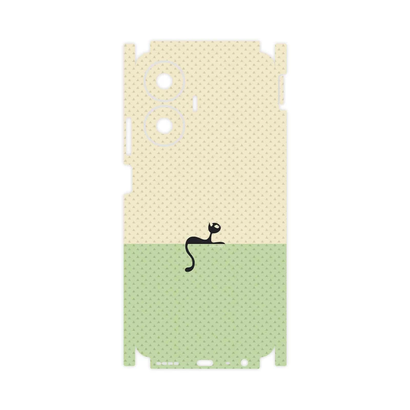 برچسب پوششی ماهوت مدل Minimal Internet Cat Icon-FullSkin مناسب برای گوشی موبایل ریلمی C55