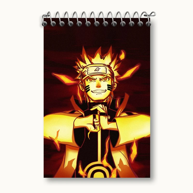 دفتر یادداشت 50 برگ خندالو مدل انیمه ناروتو (Naruto) کد F2223