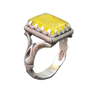 انگشتر نقره مردانه مدل njm-1001