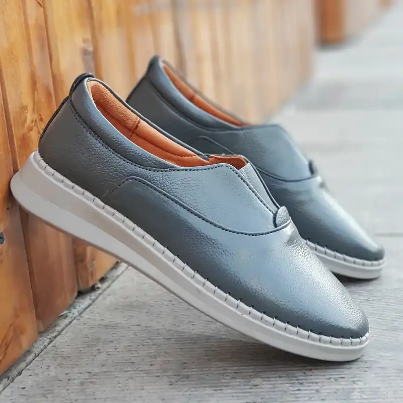 کفش طبی زنانه مدل چرم طبیعی کد 00149
 رنگ طوسی