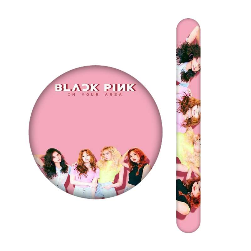 سوهان ناخن مندیکس مدل BLACK PINK کد 2342 به همراه آینه جیبی