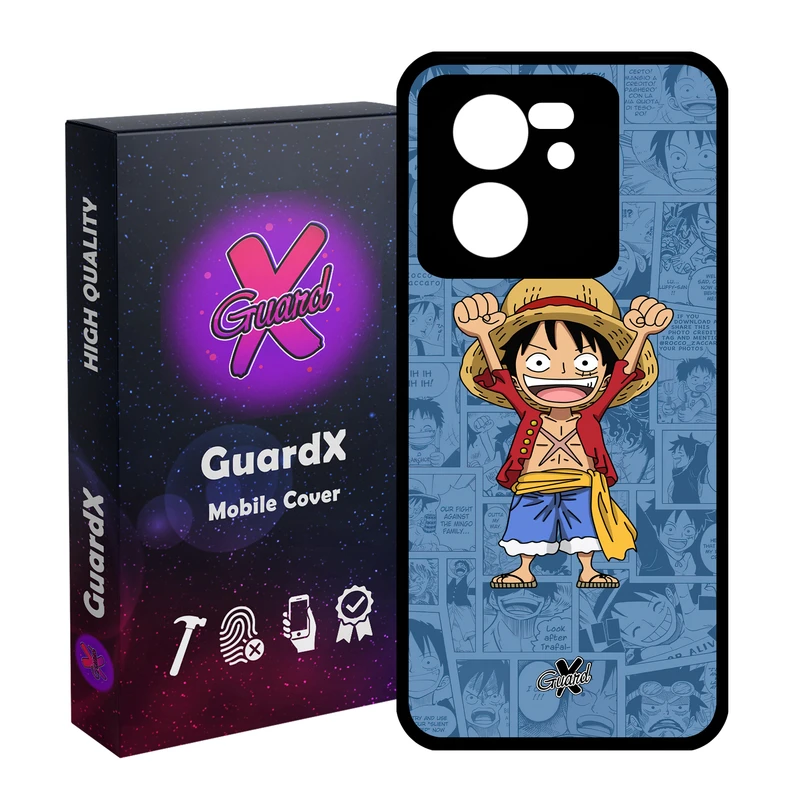 کاور گارد ایکس طرح One Piece Luffy Anime مدل Glass10464 مناسب برای گوشی موبایل شیائومی 13T/13T Pro/Redmi K60 Ultra