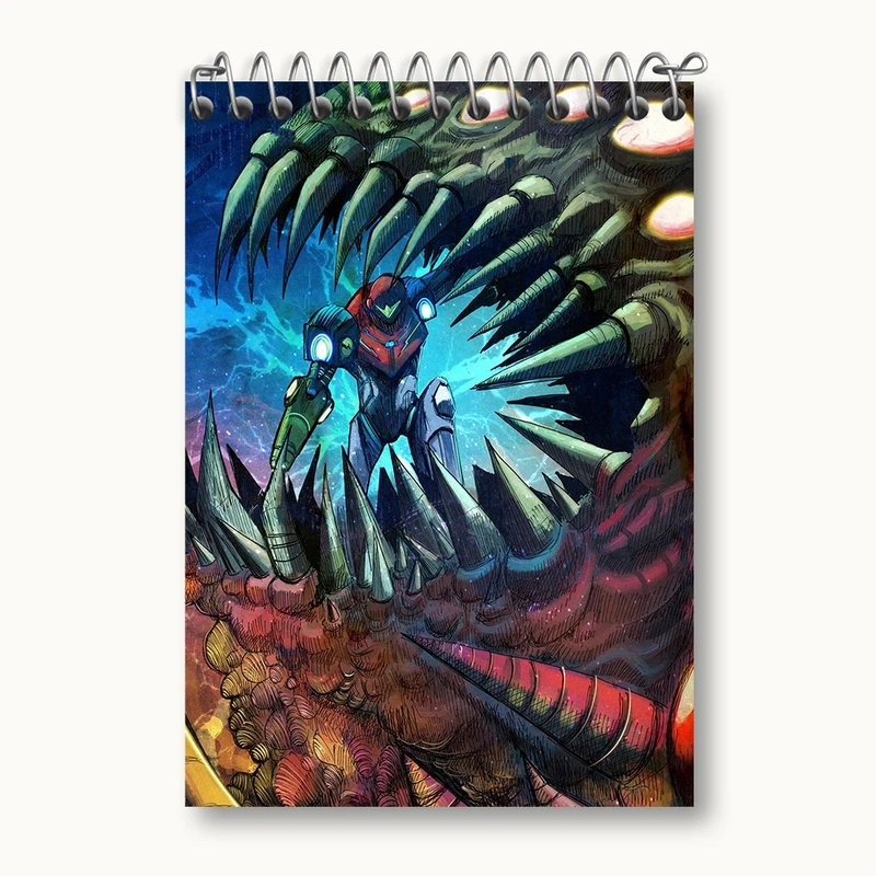 دفتر یادداشت 50 برگ خندالو مدل بازی متروید (Metroid) کد 35652