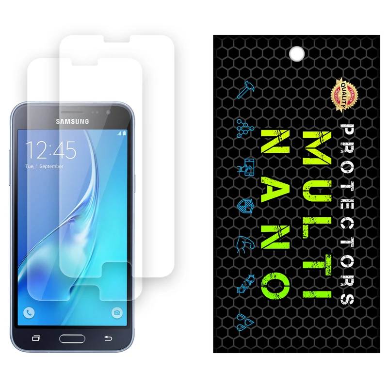 محافظ صفحه نمایش شفاف مولتی نانو مدل X-S2N مناسب برای گوشی موبایل سامسونگ Galaxy J3 2016 بسته دو عددی