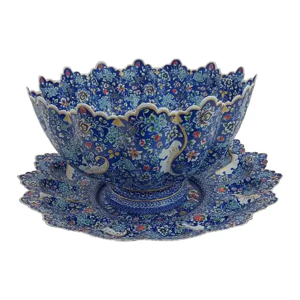 ست کاسه و بشقاب میناکاری کد M1004