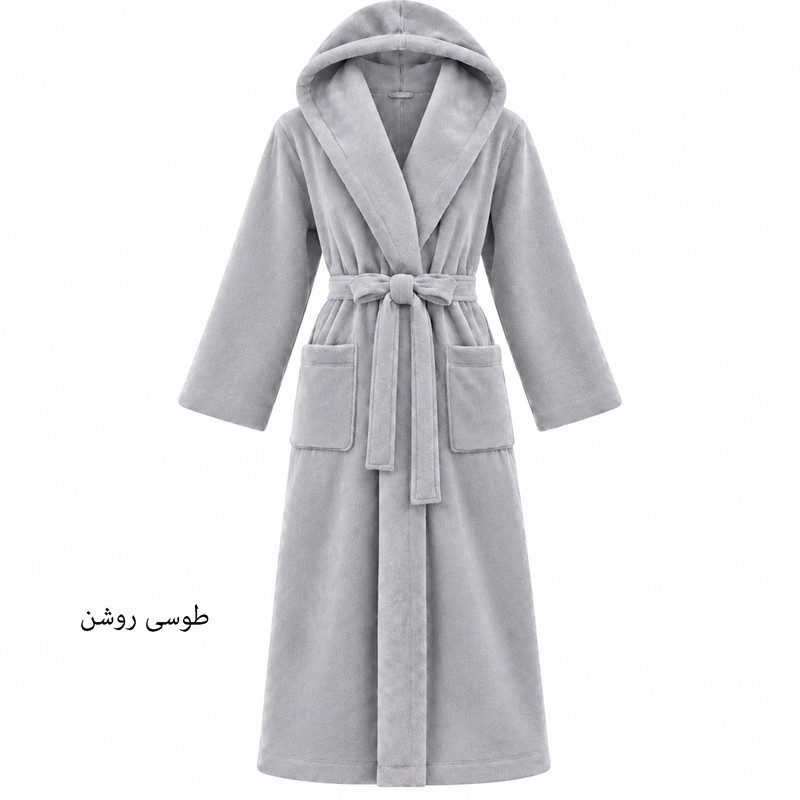 حوله پالتویی هنرمند مدل Classic Plain سایز ۱۴۵ مناسب قد ۱۸۰ الی ۲۱۰ سانتی متر