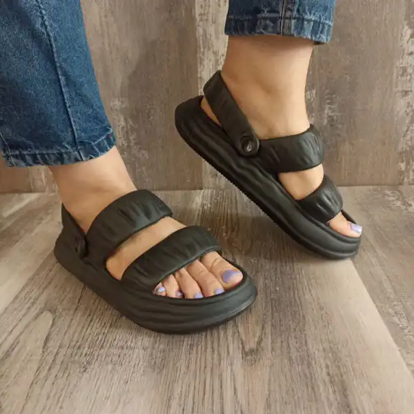 دمپایی زنانه مدل دوبنده میترا کد 1484-BK