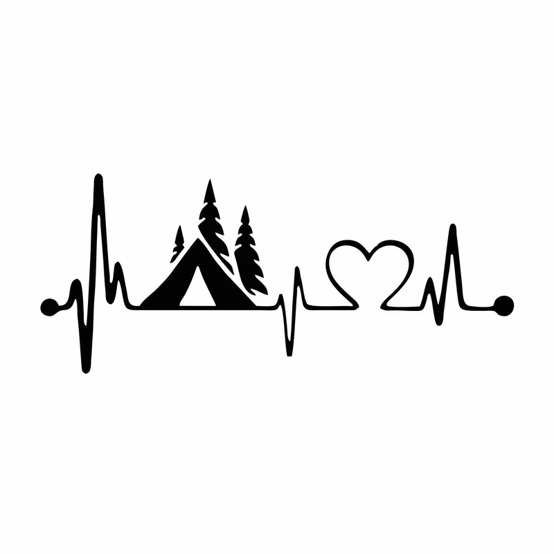 برچسب بدنه خودرو استیک طرح کمپینگ کد A