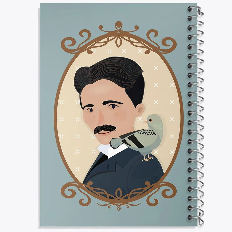 دفتر لیست خرید 50 برگ خندالو طرح نیکولاس تسلا Tesla کد 29498