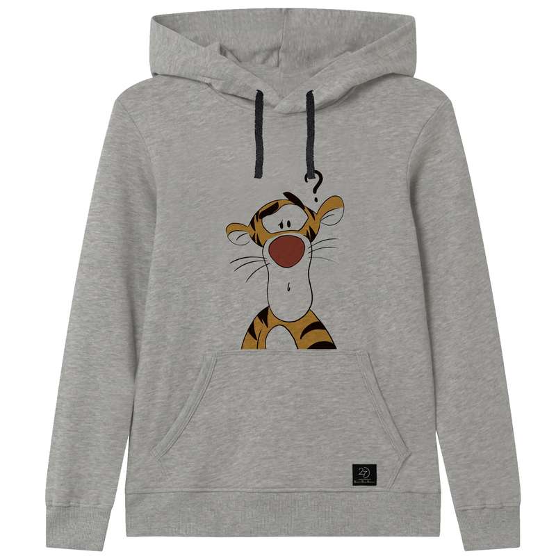  هودی پسرانه 27 مدل ببری کد W10 رنگ طوسی