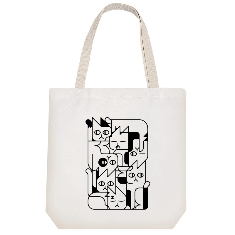 ساک خرید خندالو طرح گربه ها (Cats) کد 10312