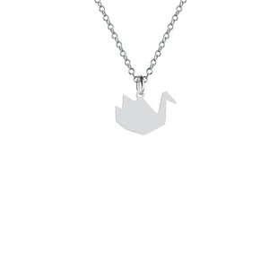 گردنبند نقره زنانه هایکا مدل قو  کد n.ha2-305