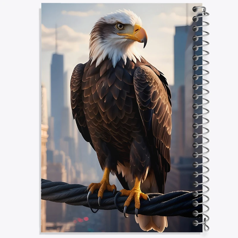 دفتر شطرنجی 50 برگ خندالو طرح عقاب کد F7266