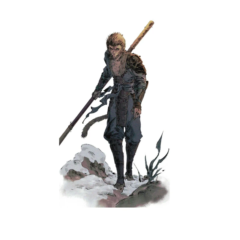 استیکر لپ تاپ و موبایل مدل بازی طزح افسانه سیاه ووکونگ Black Myth Wukong کد 3756