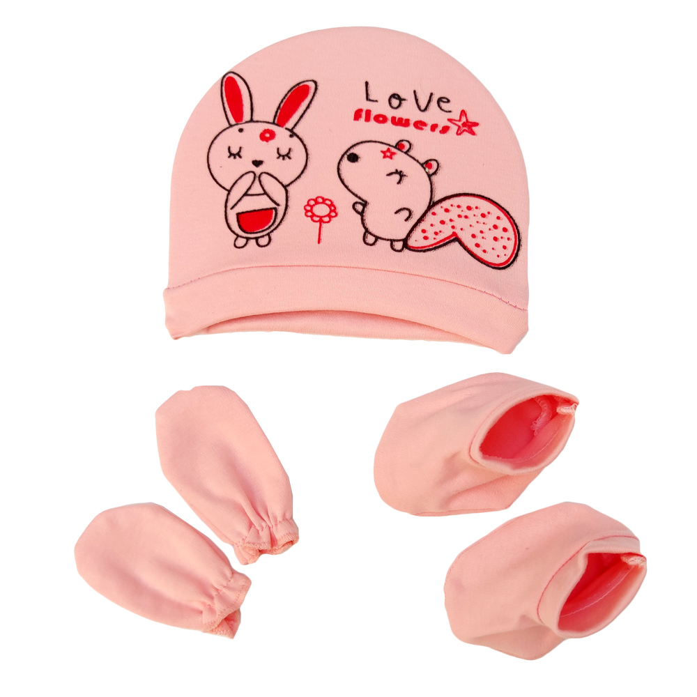 ست 3 تکه نوزادی طرح خرگوش مدل 001