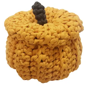 سبد قلاب بافی تریکو طرح کدو حلوایی 