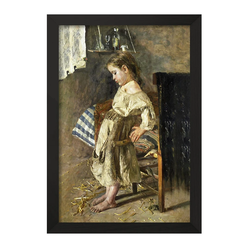 تابلو خندالو مدل نقاشی سلاح مهربان اثر استآنتونیو مانچینی کد F12283