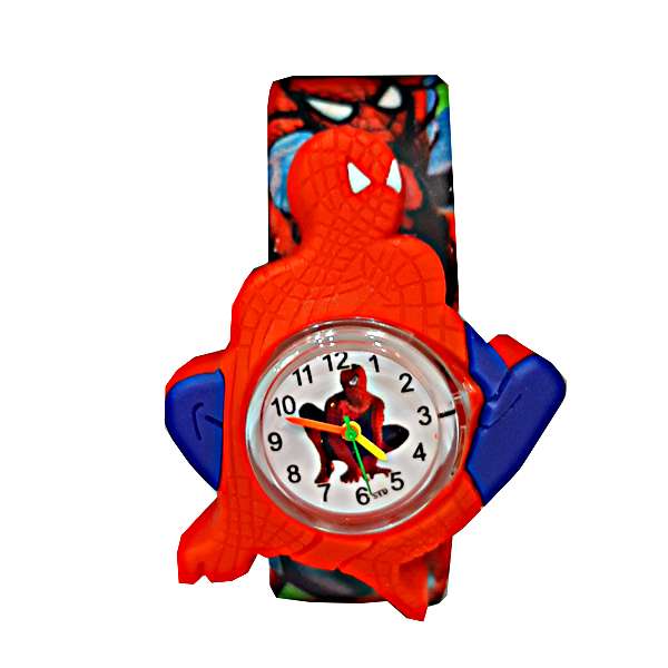 ساعت مچی عقربه ای بچگانه مدل مرد عنکبوتی کد 500