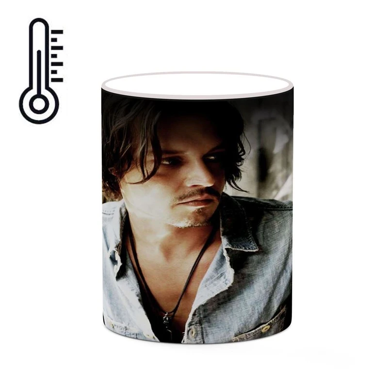 ماگ حرارتی کاکتی طرح جانی دپ Johnny Depp مدل mgh26484