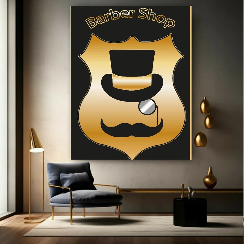 پوستر دیواری طرح آرایشگاه مردانه کد BK1435