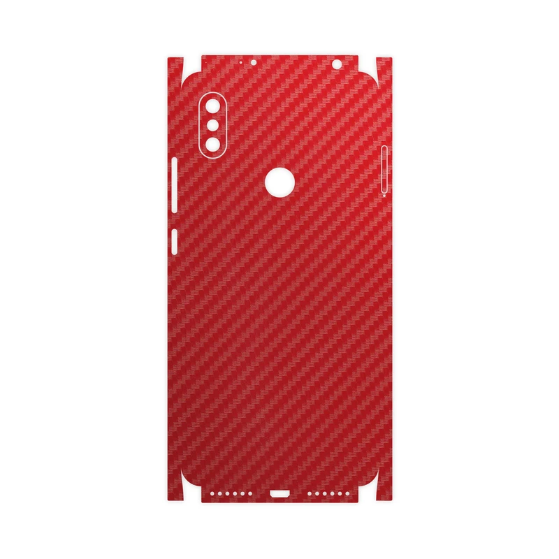 برچسب پوششی ماهوت مدل Red-Fiber-FullSkin مناسب برای گوشی موبایل شیائومی Redmi S2