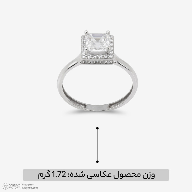 انگشتر طلا 18 عیار زنانه گالری طلا و جواهر هانی مدل AY01 - 6