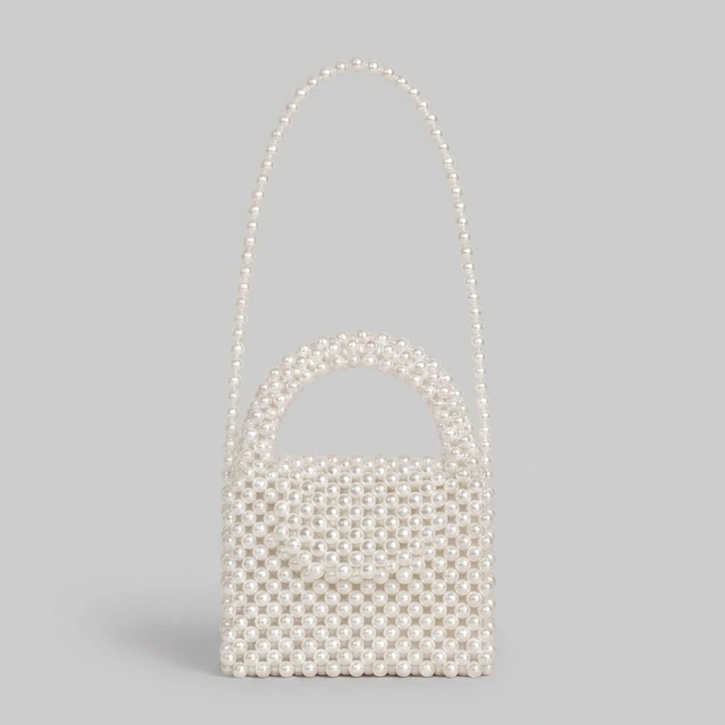 کیف زنانه دوشی مرواریدی  مدل DM-P01