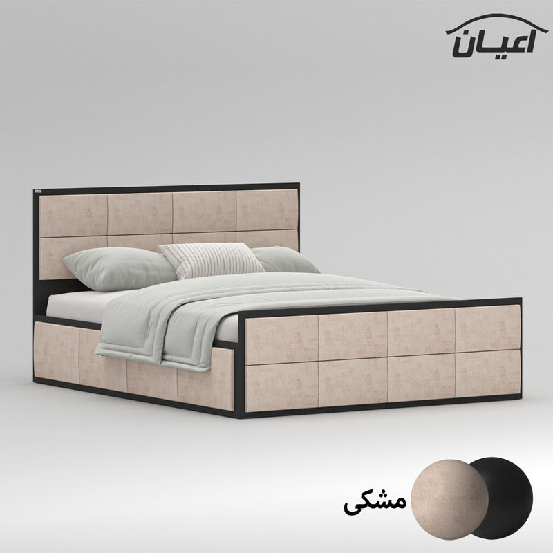 تخت خواب دونفره اعیان مدل FH840 سایز 160x200 سانتی متر