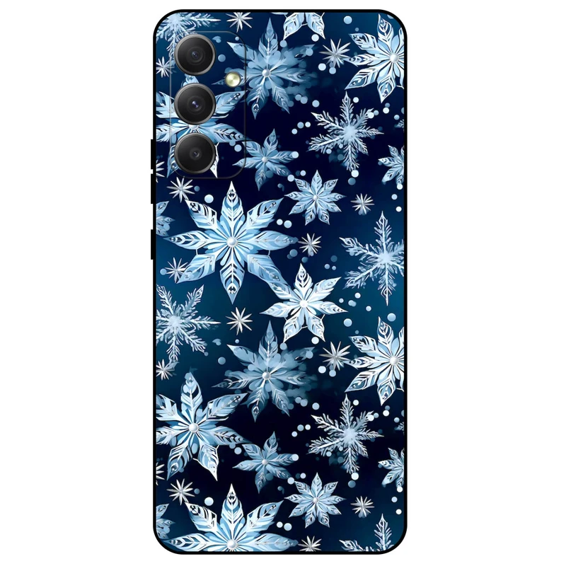 کاور مگافون طرح برف مدل 2824 مناسب برای گوشی موبایل سامسونگ Galaxy M13       