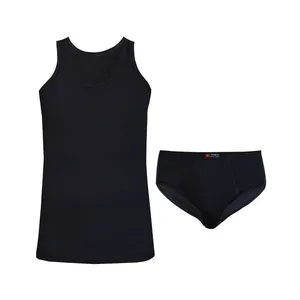 ست شورت و زیرپوش مردانه نیکو کد 1574 رنگ مشکی