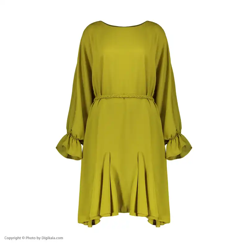 پیراهن زنانه چام مدل نینا رنگ زرد