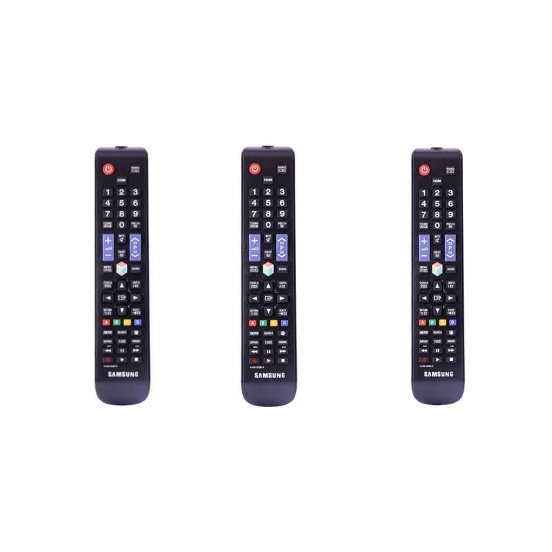 ریموت کنترل تلویزیون  مدل AA59-00581A مجموعه 3 عددی