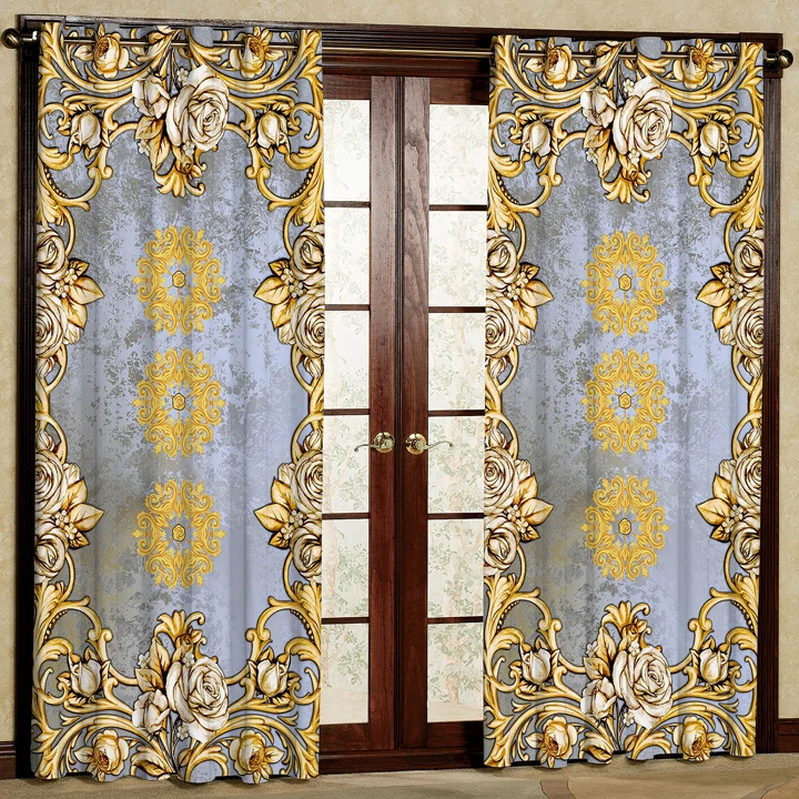 پرده پانچی کد 5227 سایز 280x140 سانتی متر