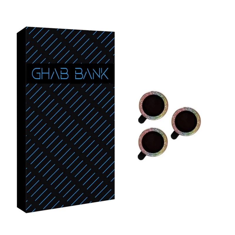 محافظ لنز دوربین قاب بانک مدل رینگی اکلیلی مناسب برای گوشی موبایل اپل IPHONE 15 PRO