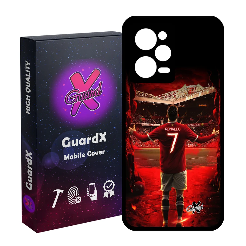 کاور گارد ایکس طرح Ronaldo مدل Glass10397 مناسب برای گوشی موبایل شیائومی Redmi Note 12 Pro 5G/Poco X5 Pro 5G/Note 12 Pro Pro speed