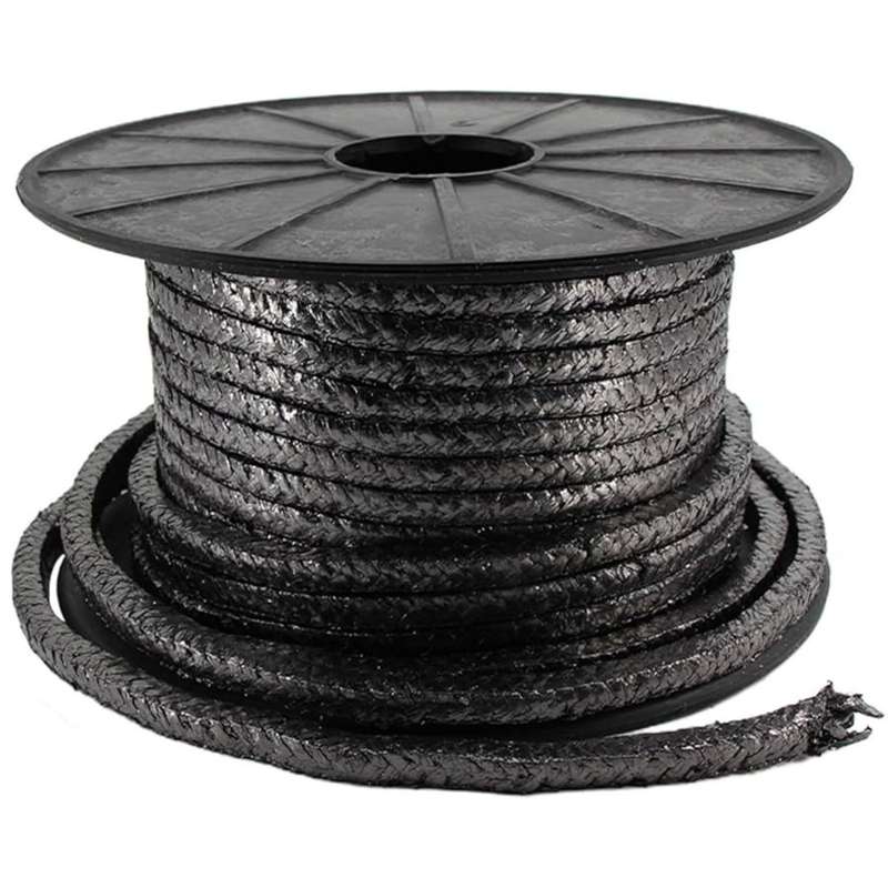 نخ پکینگ گرافیت خالص نسوز مدل 8*8 وزن 2 کیلوگرم