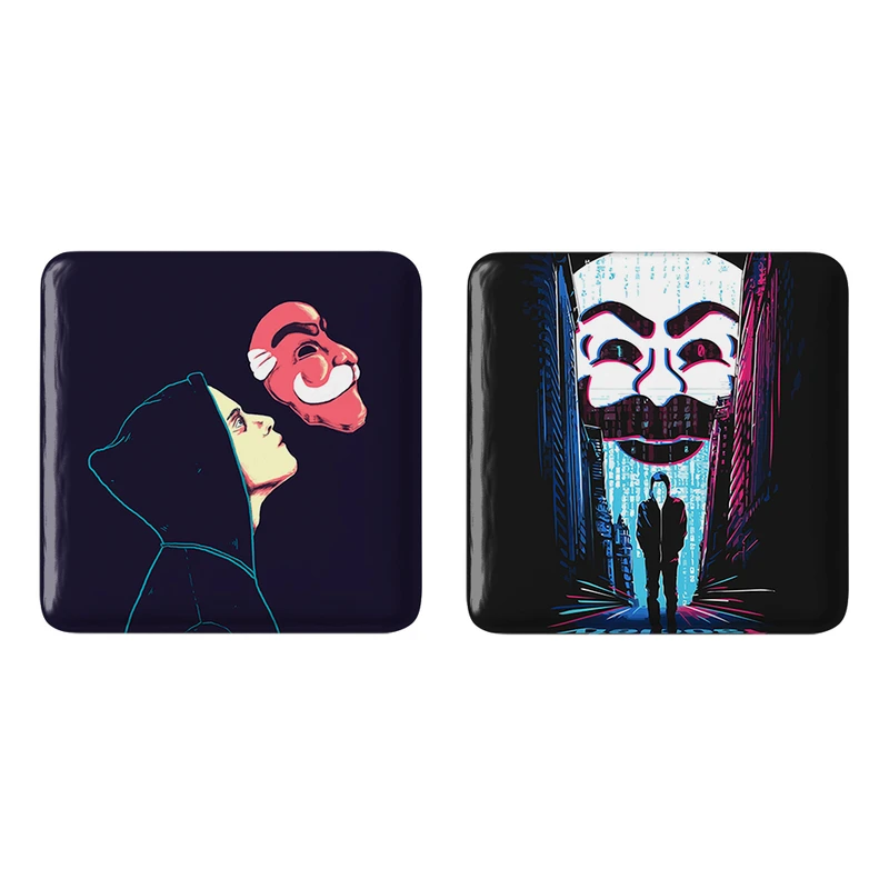 مگنت خندالو طرح الیوت الدرسون سریال آقای ربات Mr.Robot کد 1023310235 مجموعه 2 عددی