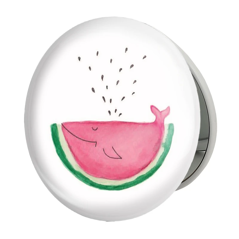 آینه جیبی خندالو طرح هندوانه مدل تاشو کد 5358 