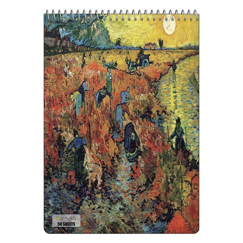 دفتر نقاشی 50 برگ سیمی کارنیکا طرح نقاشی های ون گوگ Van Gogh Paintings کد 86803