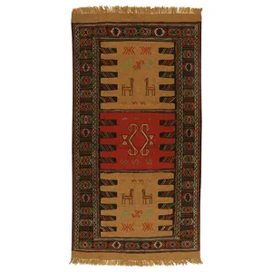 گلیم دستبافت دو متری کد 991112