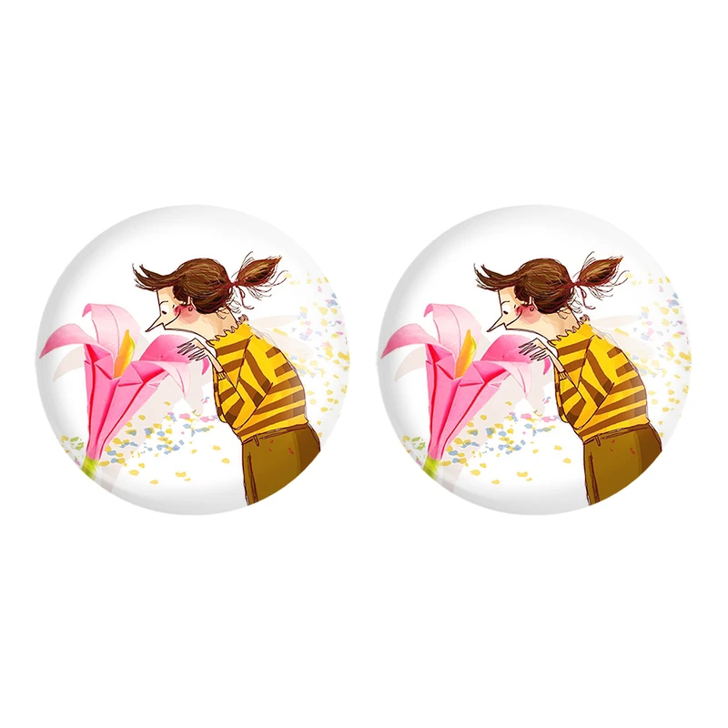 مگنت خندالو مدل گل کد 54215421 مجموعه 2 عددی