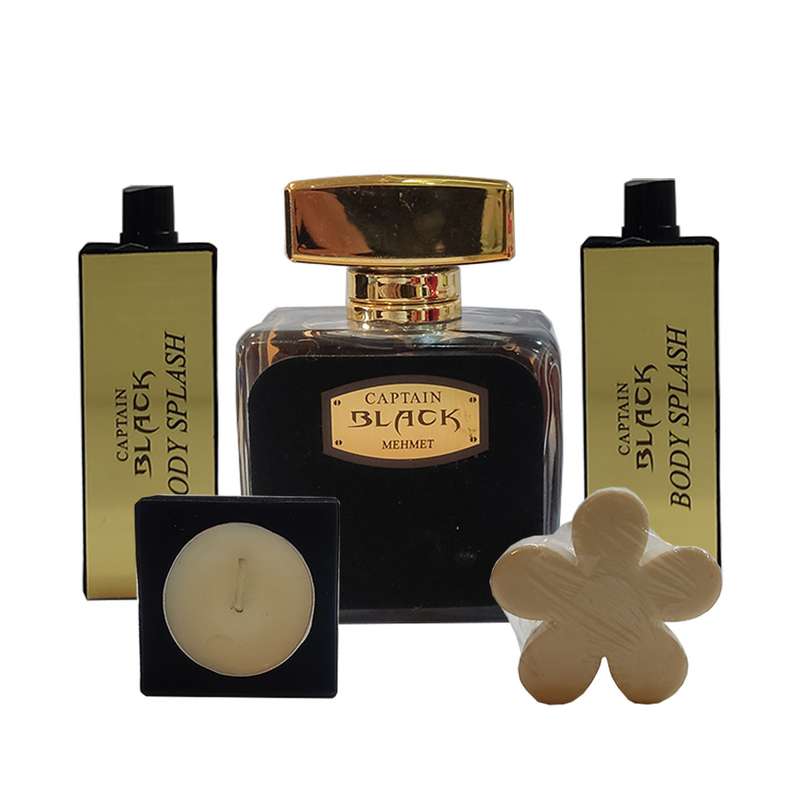 ست ادو پرفیوم مردانه مهمت مدل کاپیتان بلک حجم 100 میلی لیتر
