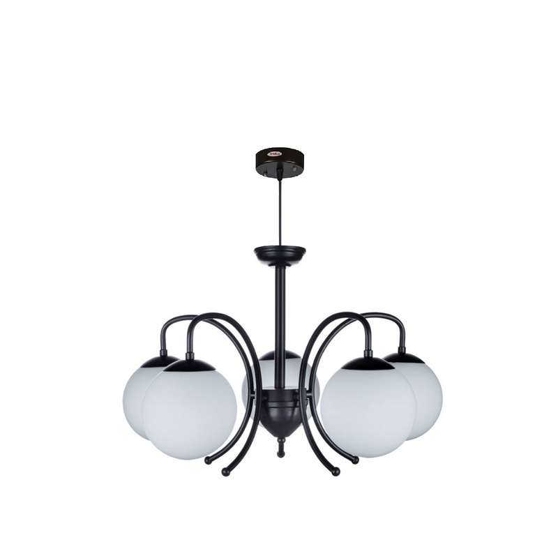  لوستر آویز پنج شعله چشمه نور کد A1201/5WT