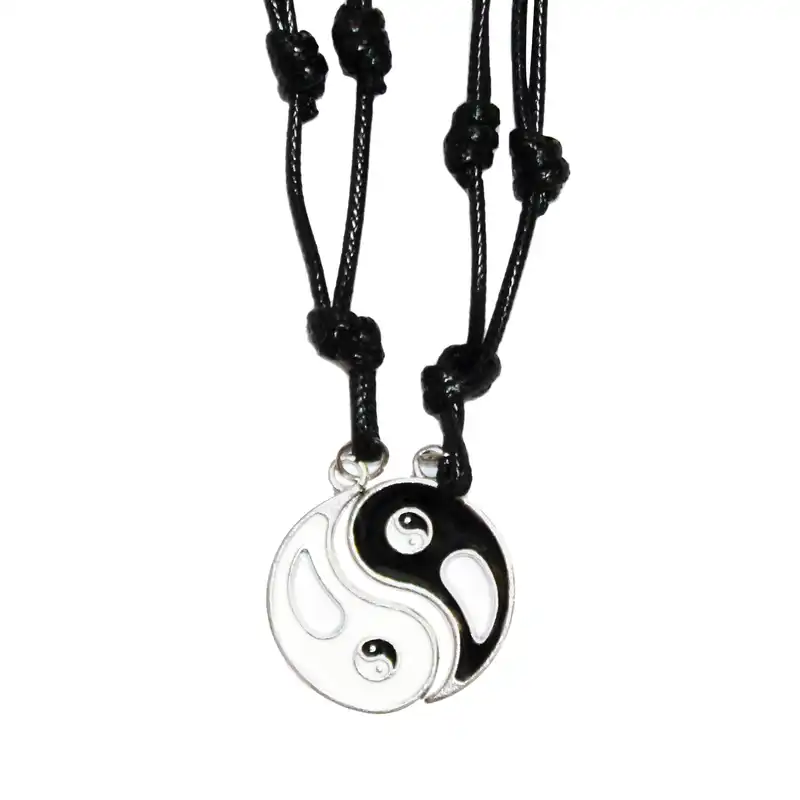 گردنبند مدل یین و یانگ مجموعه دو عددی