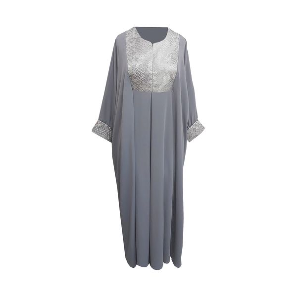 مانتو عبایی زنانه مدل ساده طرح ژاکارد