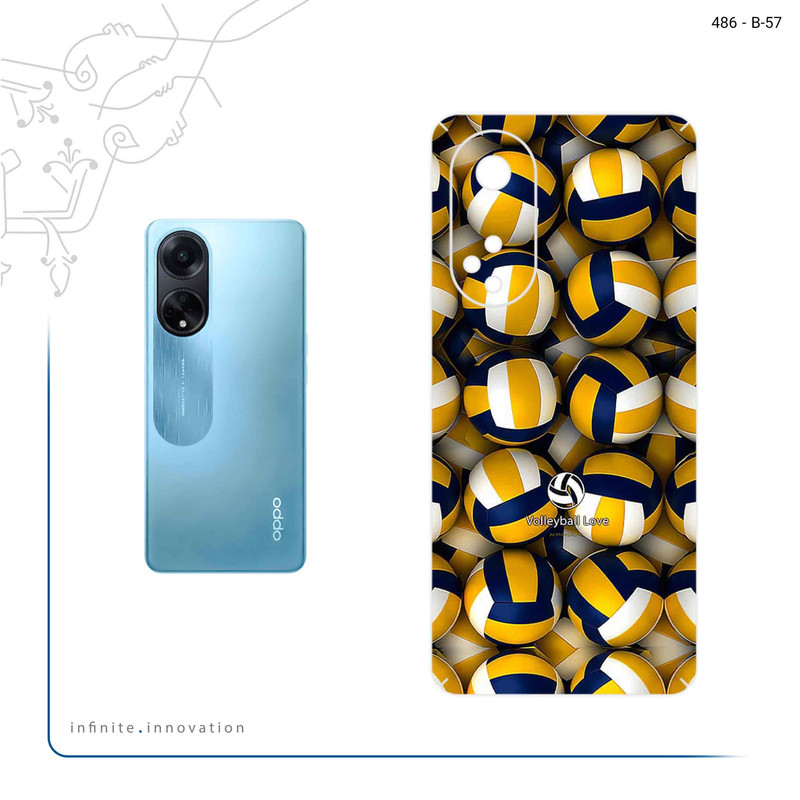 برچسب پوششی ماهوت مدل Volleyball مناسب برای گوشی موبایل اپو A98